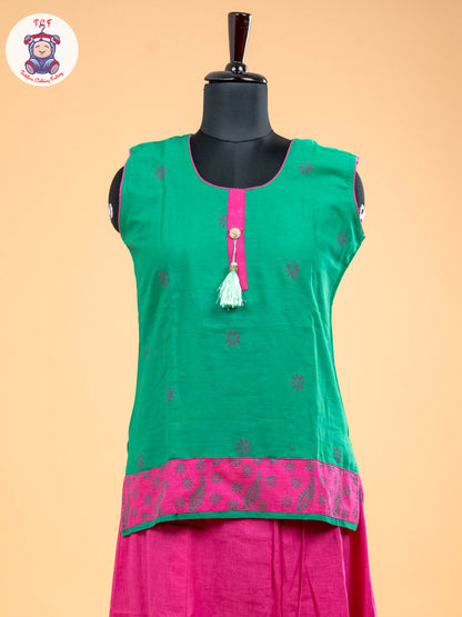 Green & Pink - Pavadai Sattai