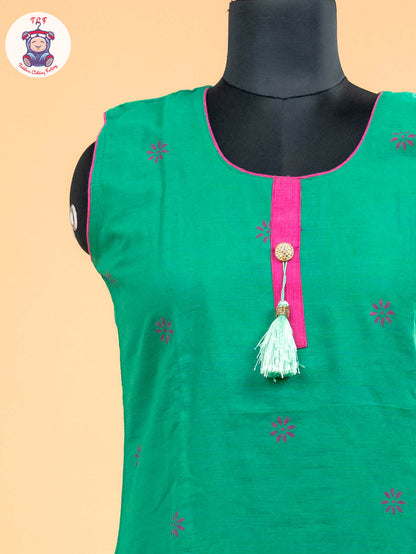 Green & Pink - Pavadai Sattai