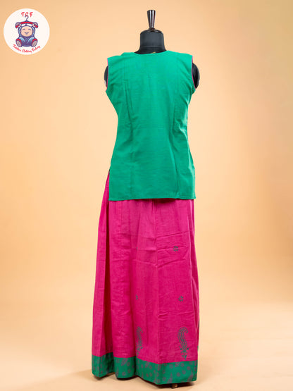 Green & Pink - Pavadai Sattai