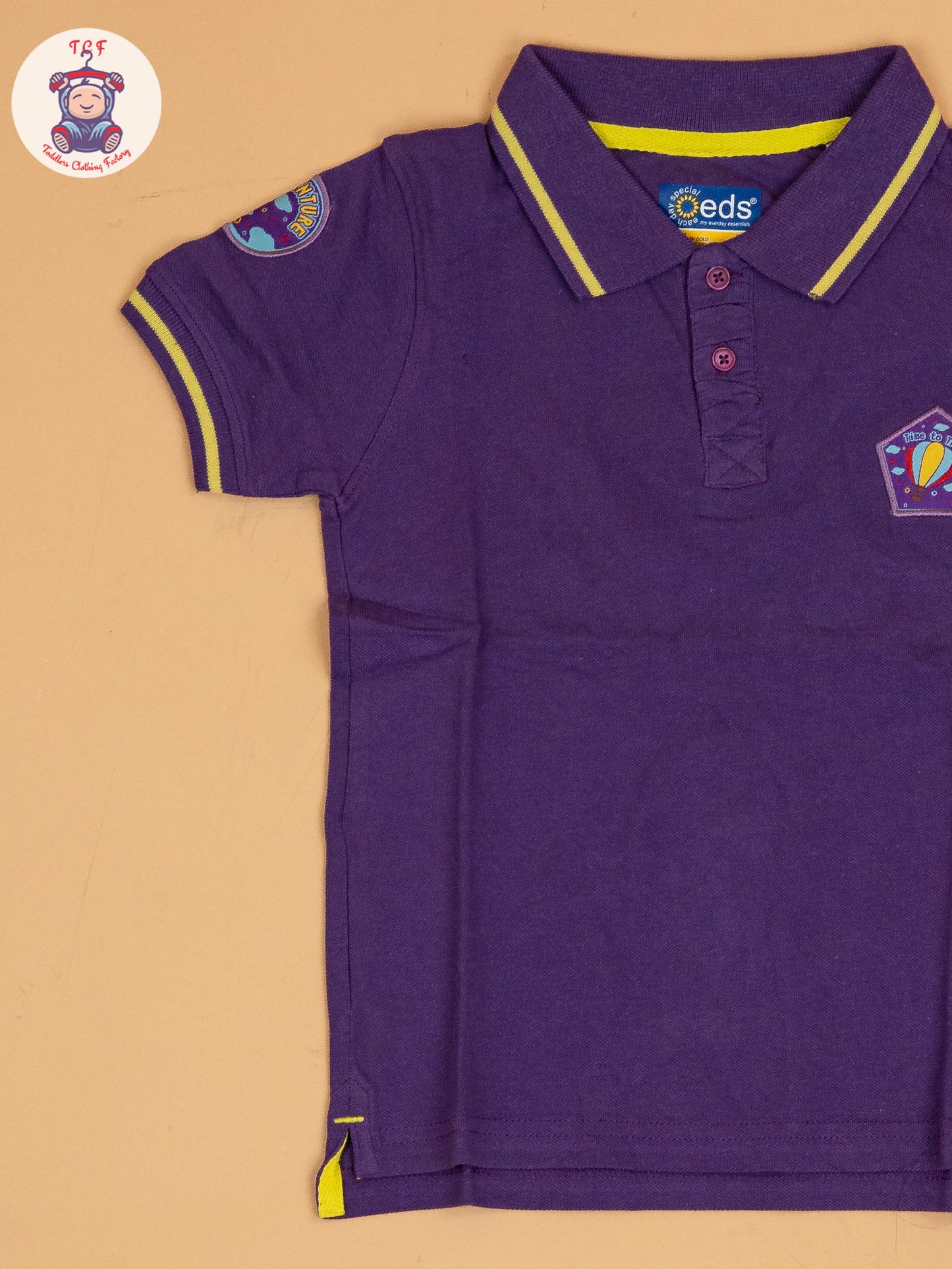 Boys Polo T-shirt Purple