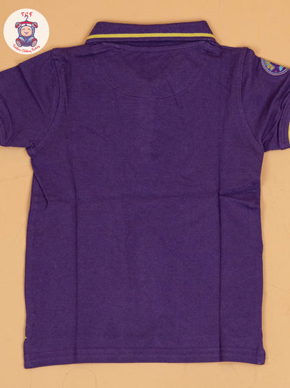 Boys Polo T-shirt Purple