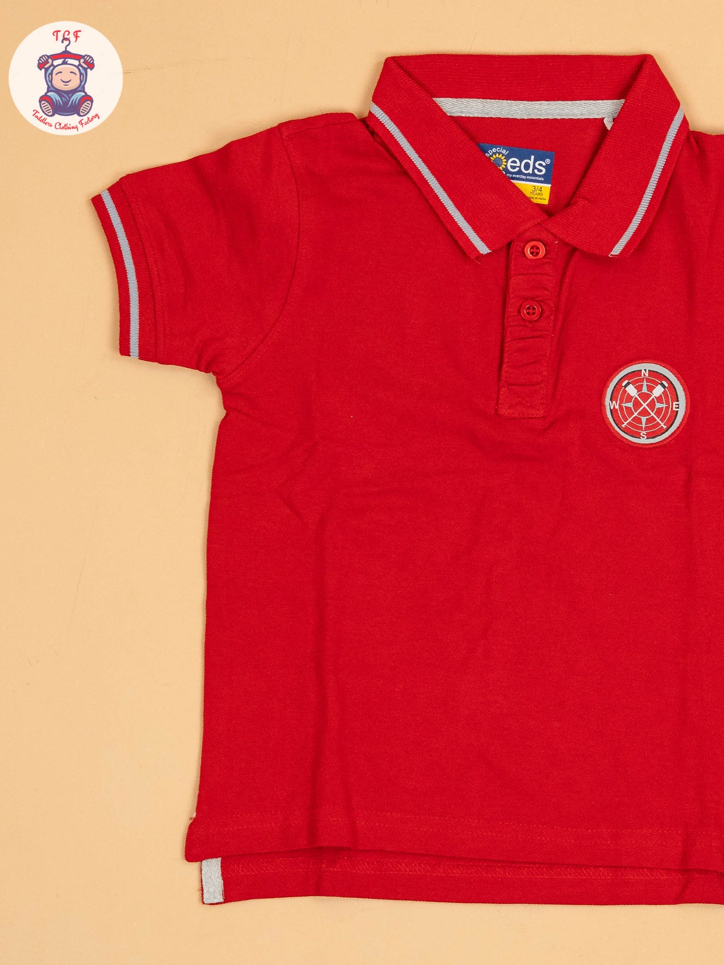 Boys Polo T-shirt Red