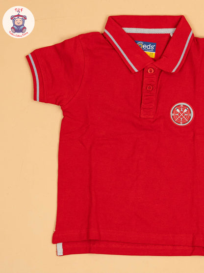 Boys Polo T-shirt Red