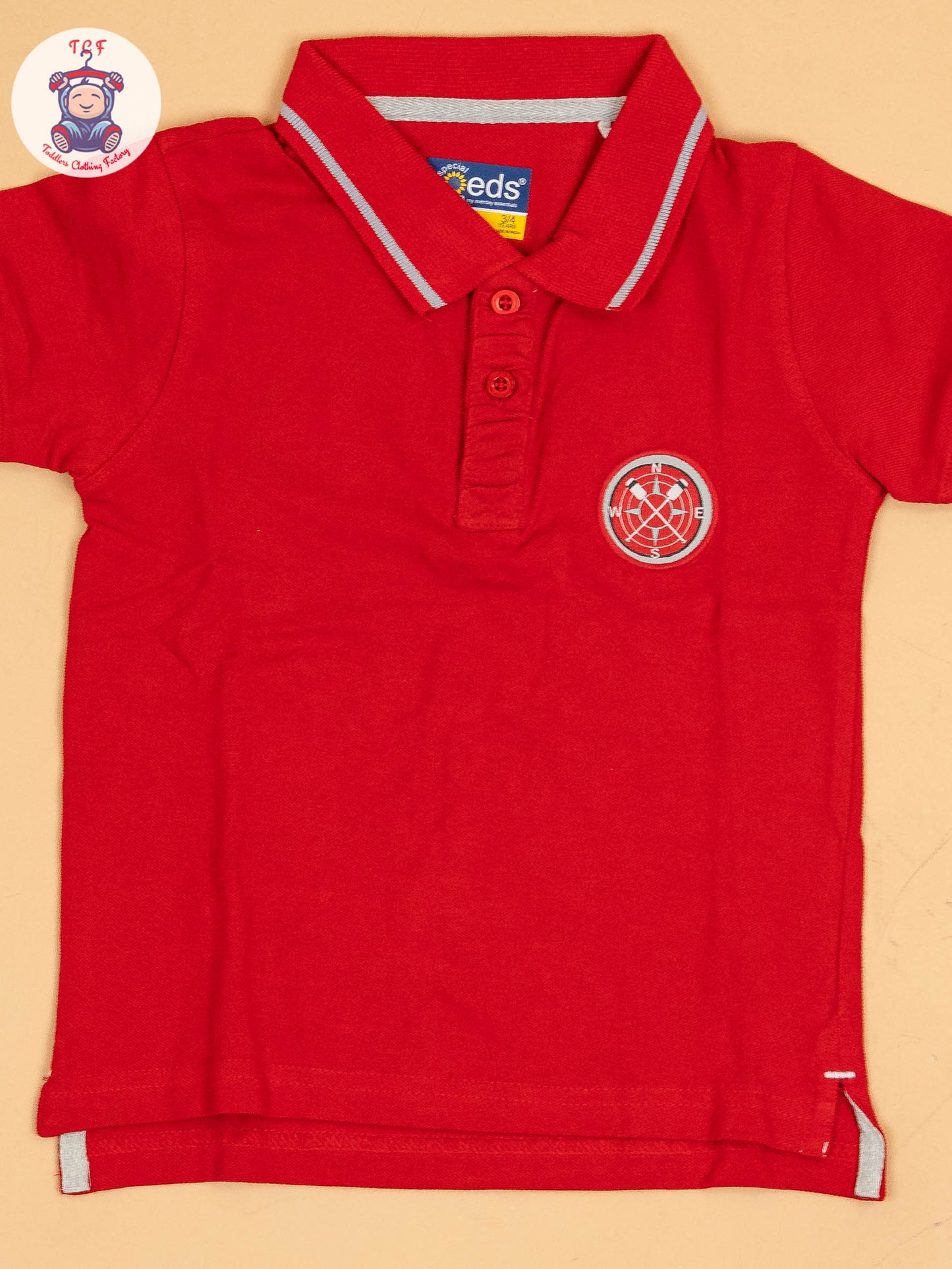Boys Polo T-shirt Red