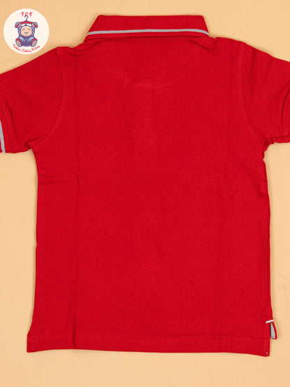 Boys Polo T-shirt Red
