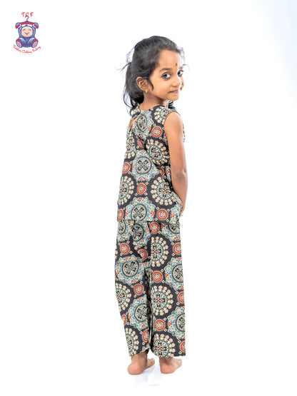 Black - Girls Readymade Jaipur Cotton Salwar