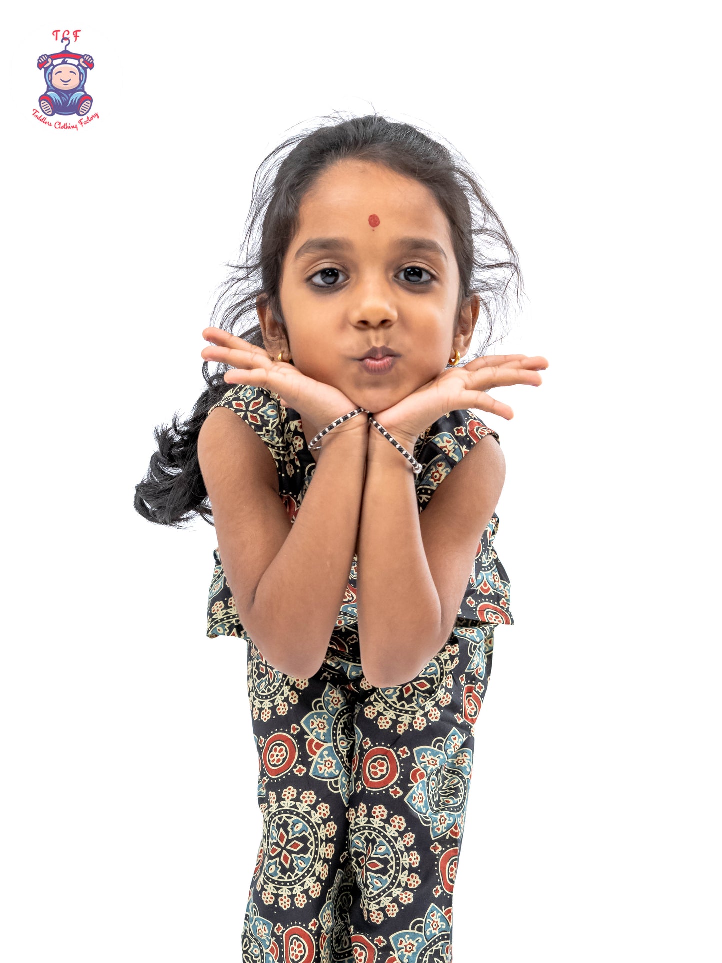 Black - Girls Readymade Jaipur Cotton Salwar