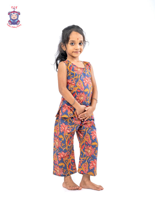 Blue - Girls Readymade Jaipur Cotton Salwar