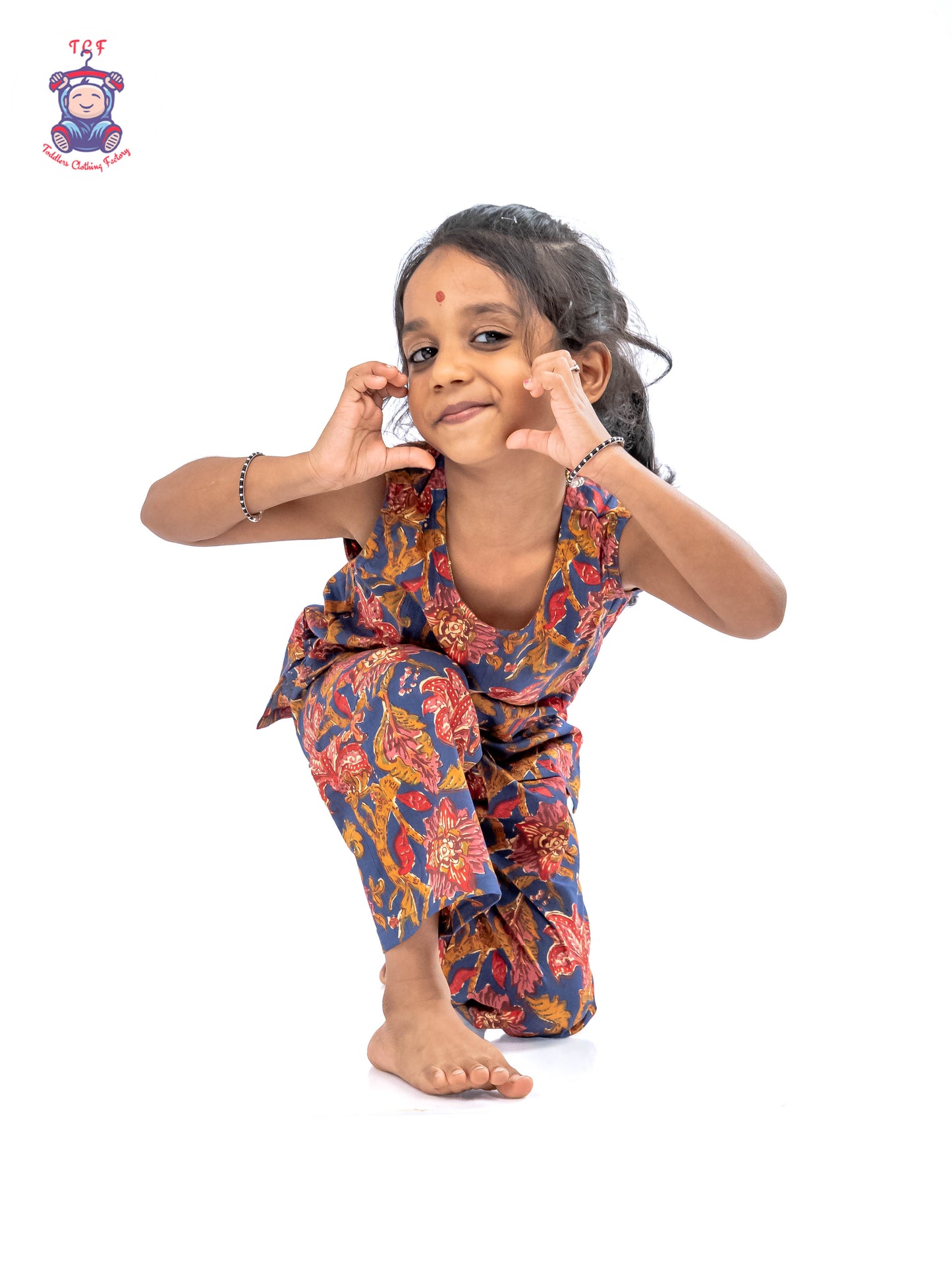 Blue - Girls Readymade Jaipur Cotton Salwar