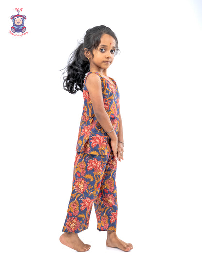 Blue - Girls Readymade Jaipur Cotton Salwar