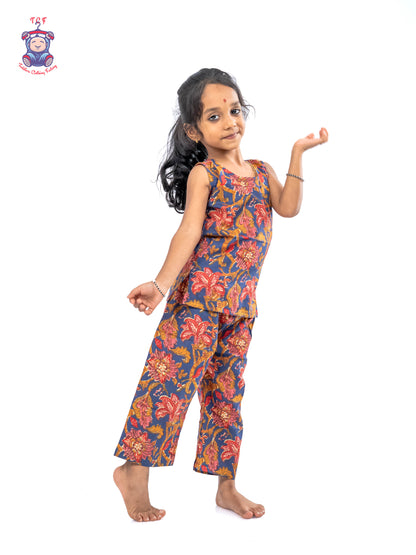 Blue - Girls Readymade Jaipur Cotton Salwar