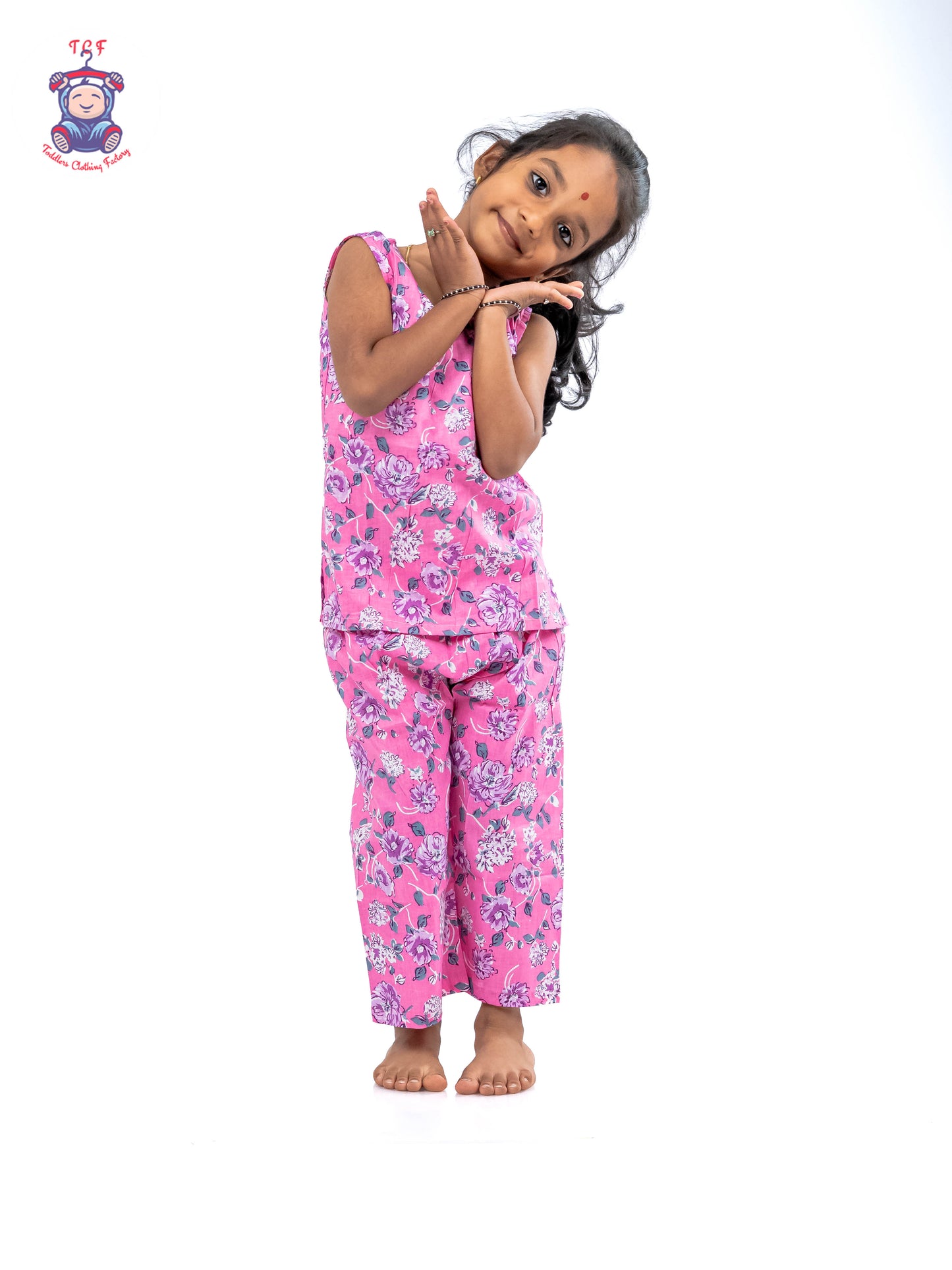Pink - Girls Readymade Jaipur Cotton Salwar