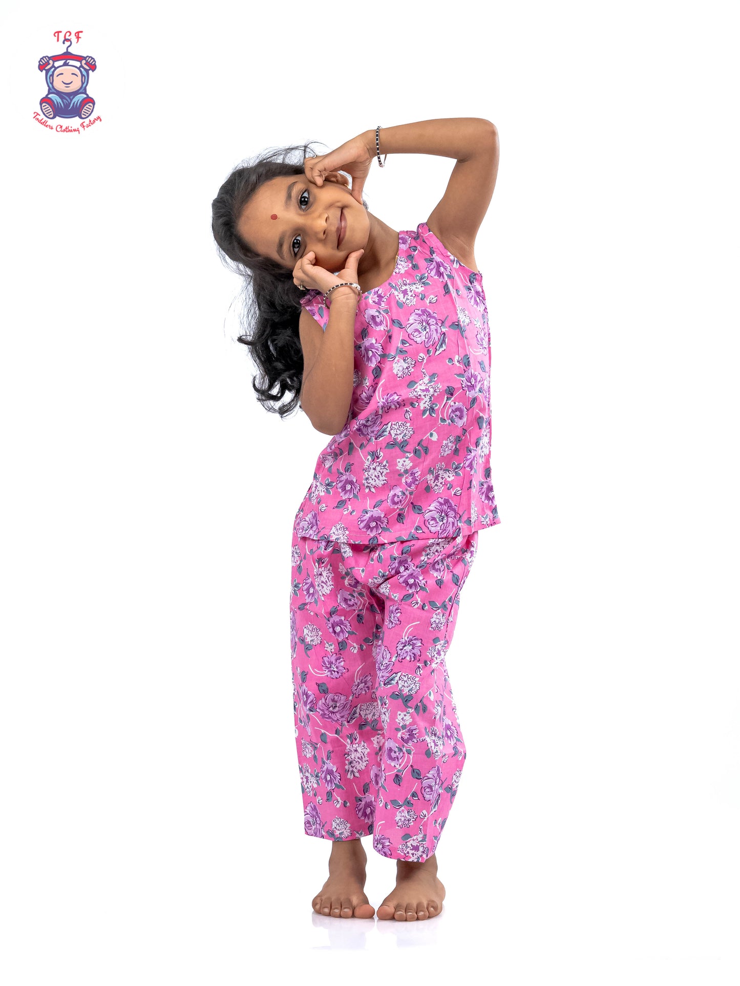 Pink - Girls Readymade Jaipur Cotton Salwar