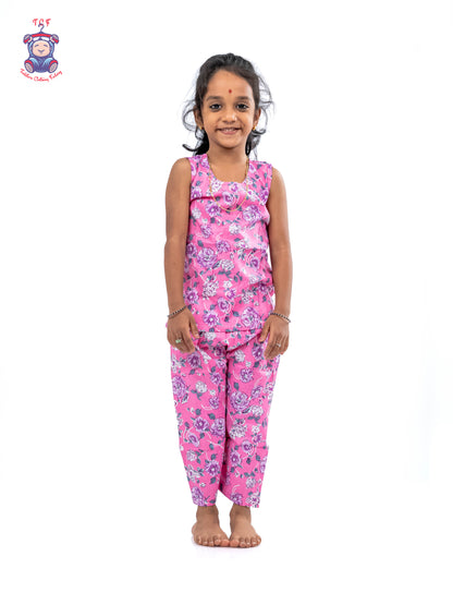 Pink - Girls Readymade Jaipur Cotton Salwar