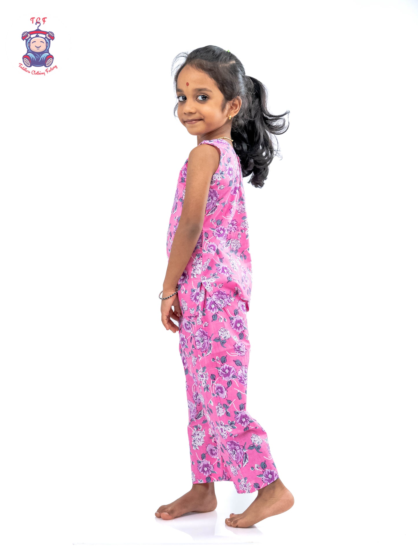 Pink - Girls Readymade Jaipur Cotton Salwar