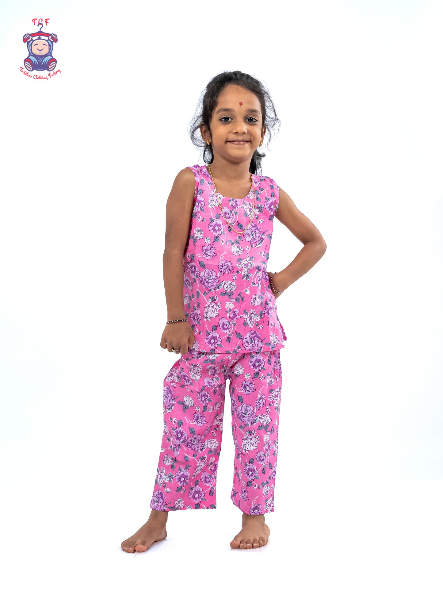Pink - Girls Readymade Jaipur Cotton Salwar