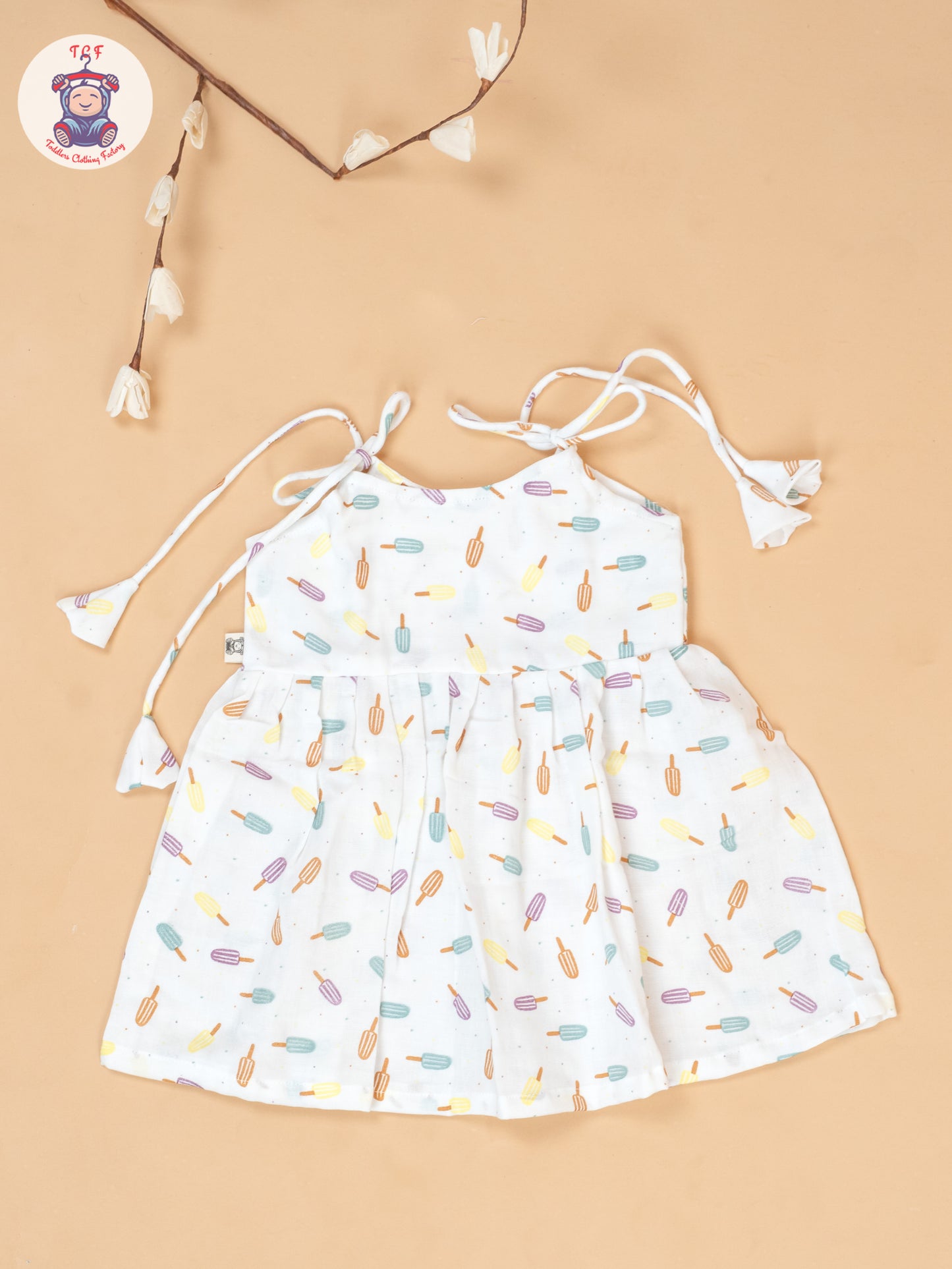 White - Girls Muslin Frocks