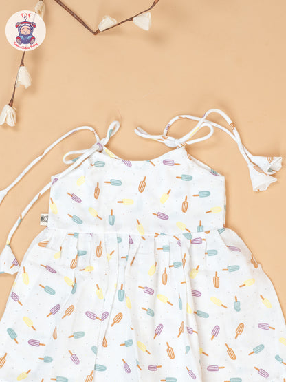 White - Girls Muslin Frocks