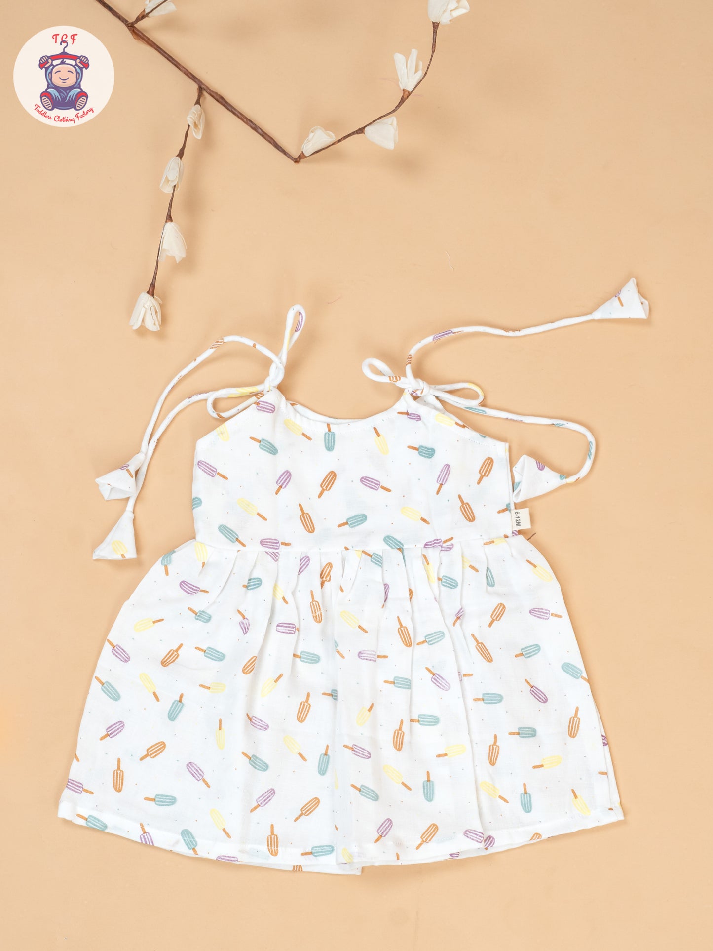 White - Girls Muslin Frocks