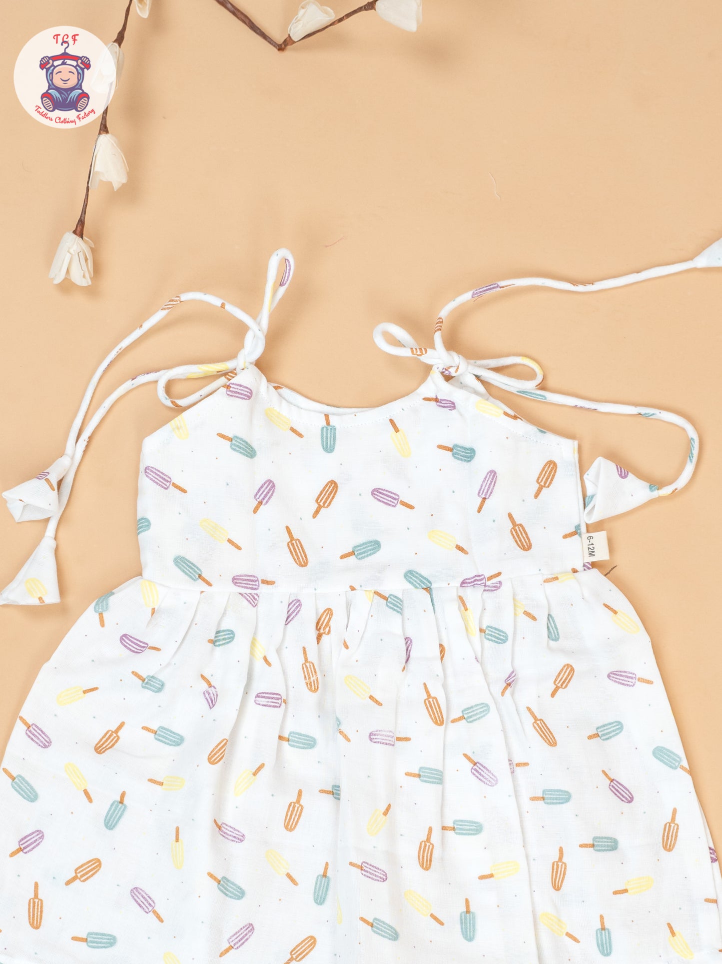 White - Girls Muslin Frocks