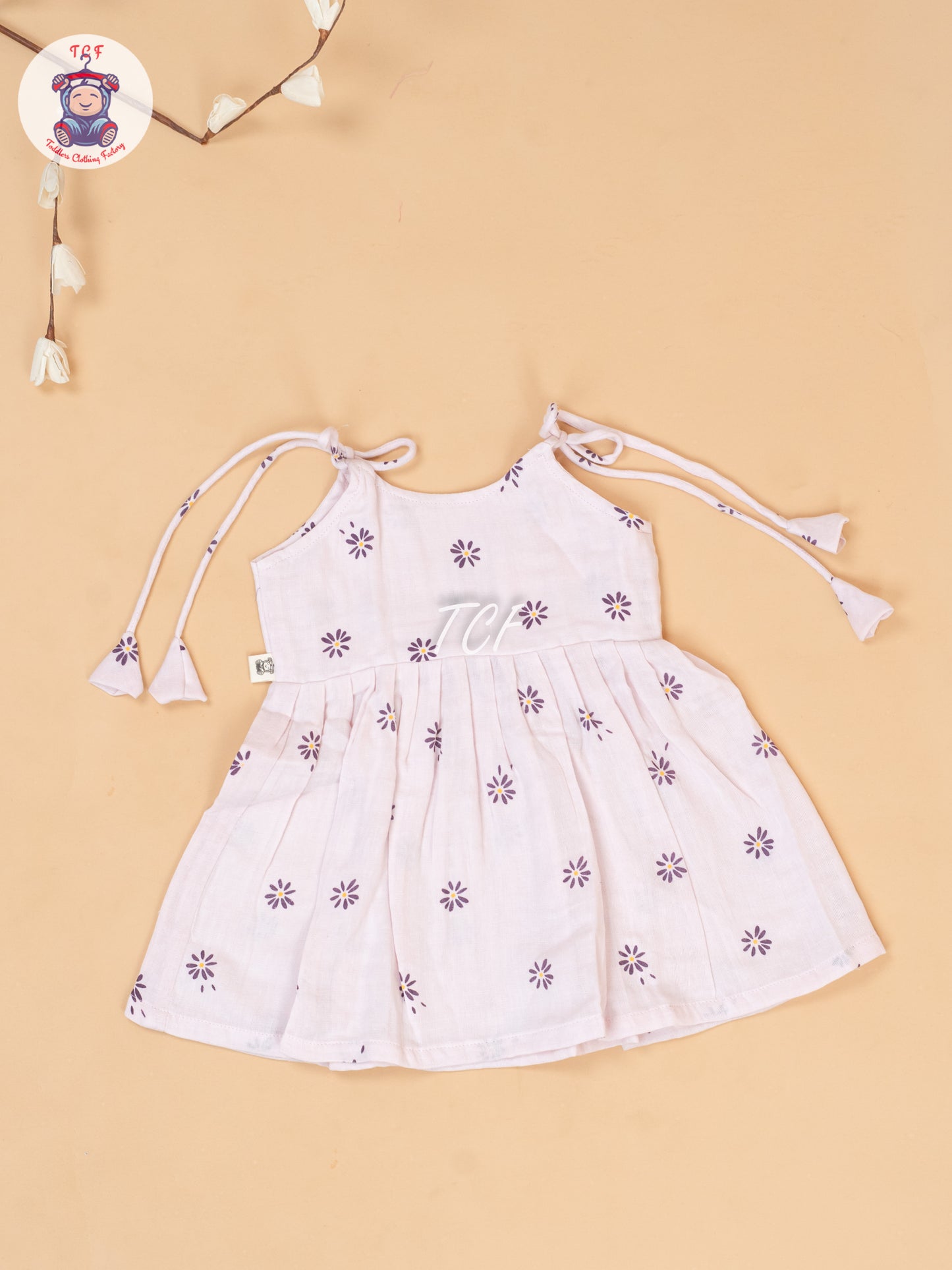 Baby Pink - Girls Muslin Frocks