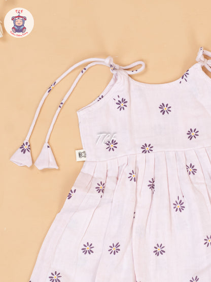 Baby Pink - Girls Muslin Frocks