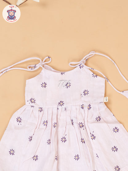 Baby Pink - Girls Muslin Frocks