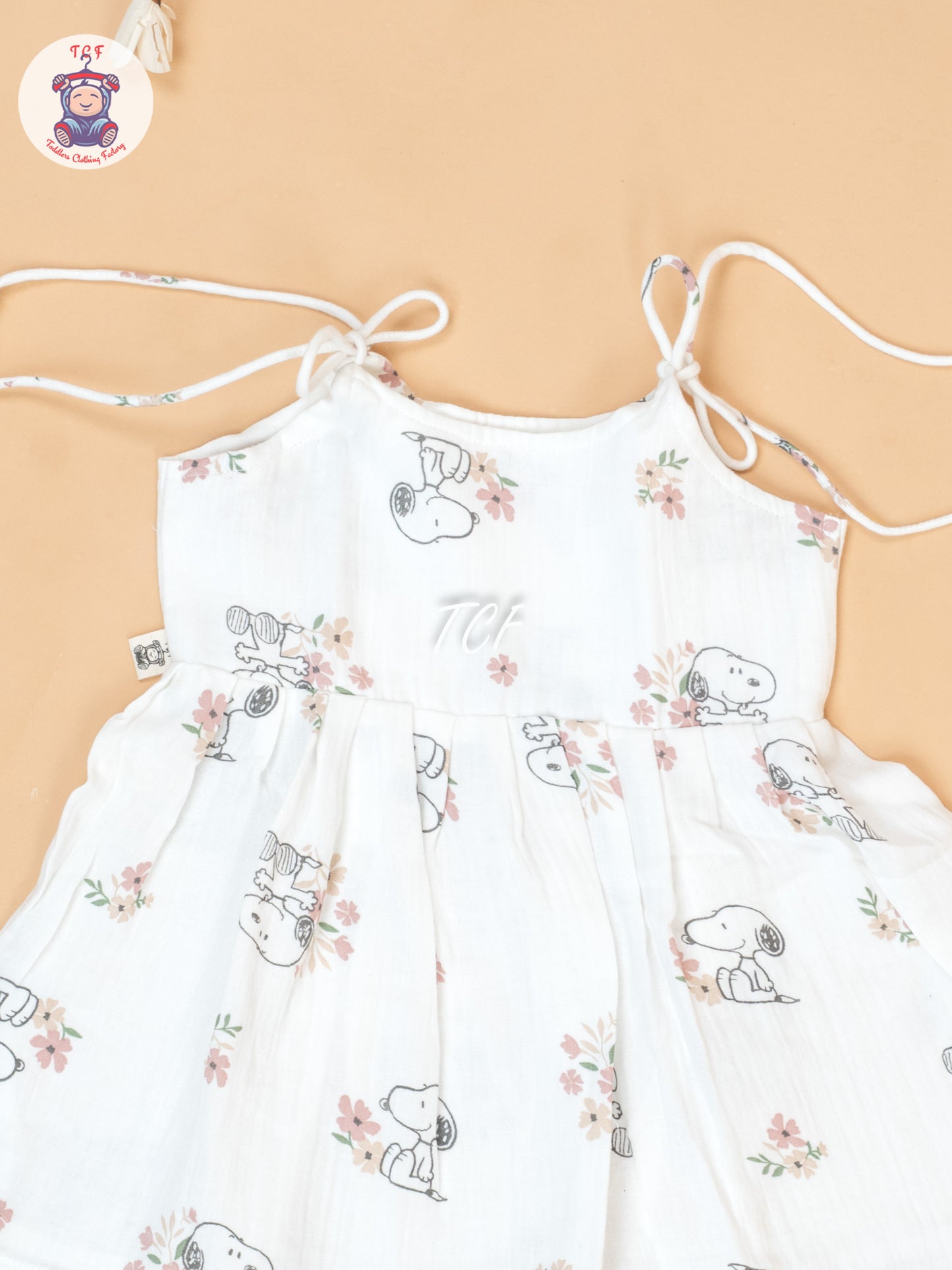 Off White - Girls Muslin Frocks
