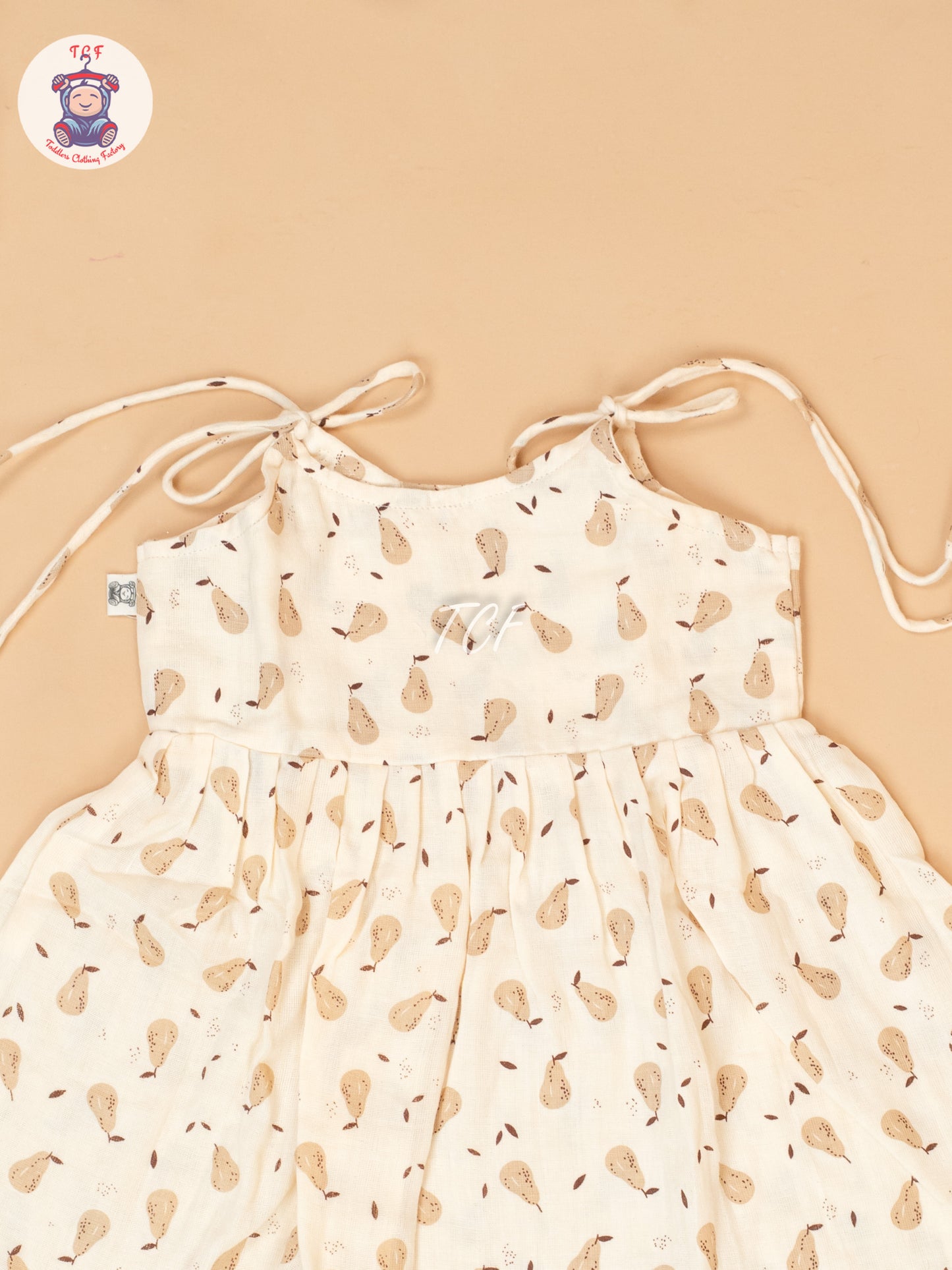 Cream - Girls Muslin Frocks