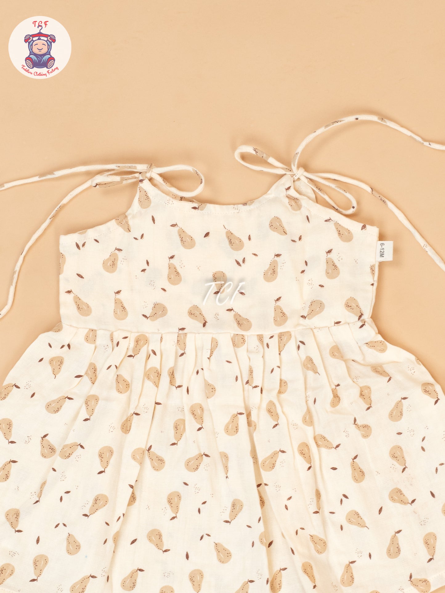 Cream - Girls Muslin Frocks