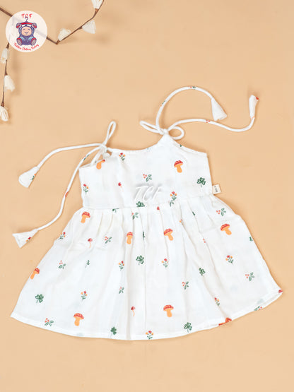 White - Girls Muslin Frocks