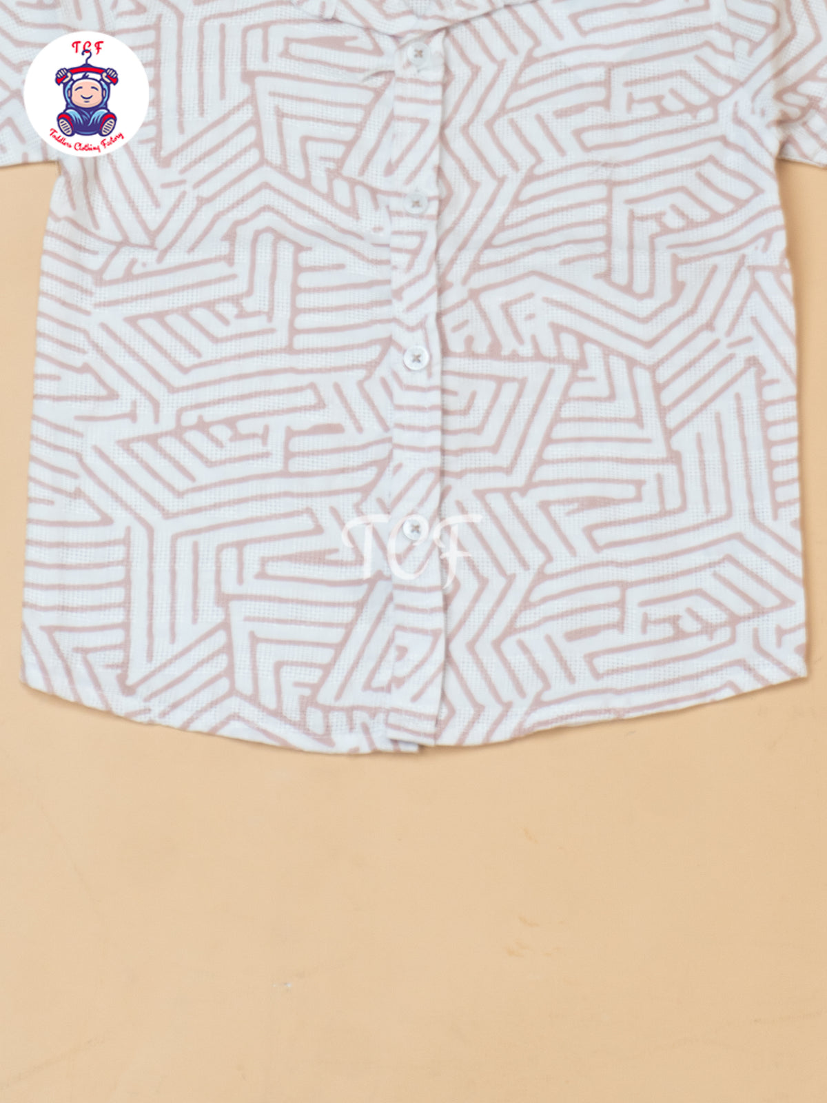 Peach - Boys Readymade Spread Collor Shirts & Shorts