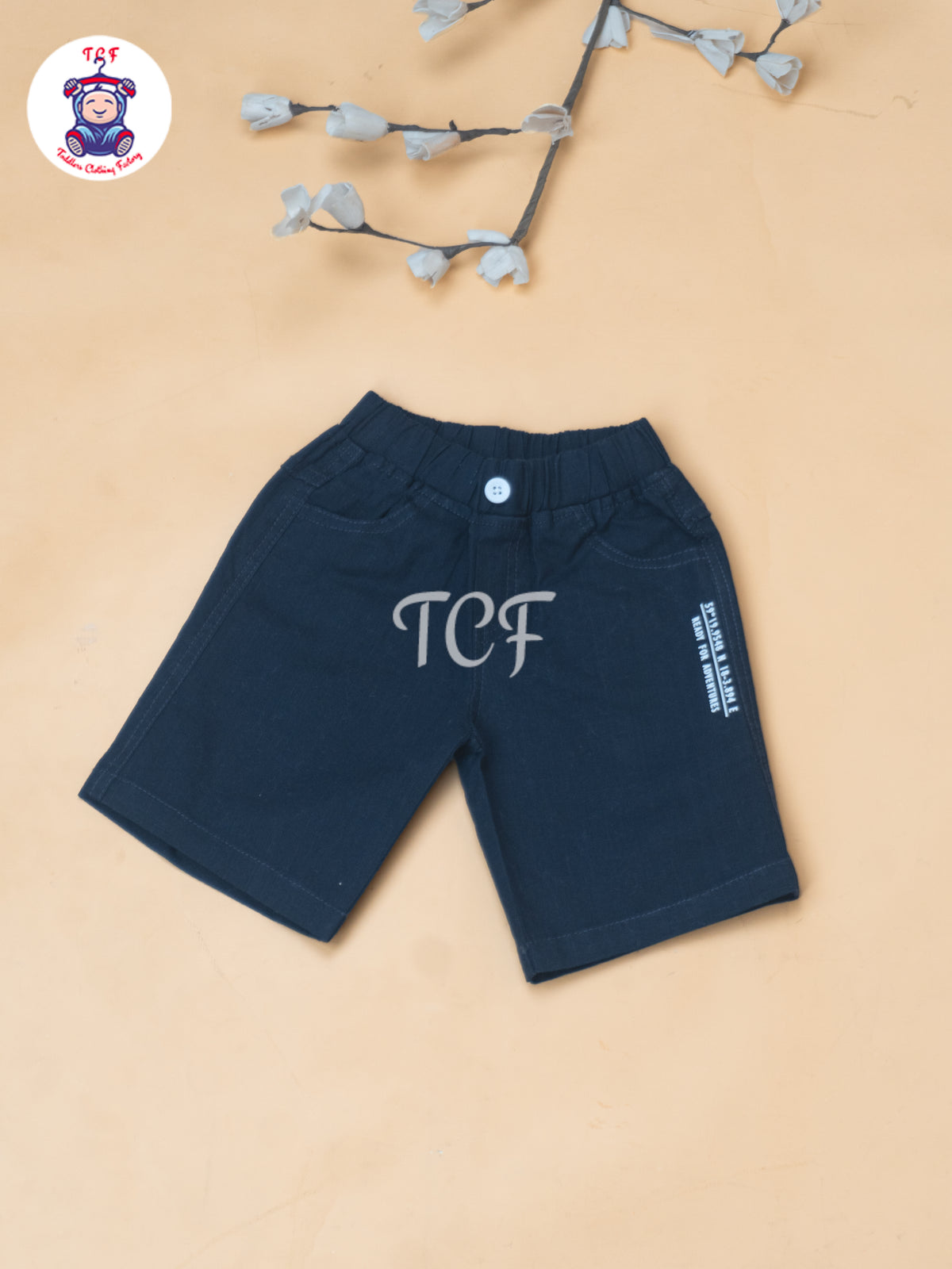White - Boys Readymade Spread Collor Shirts & Shorts