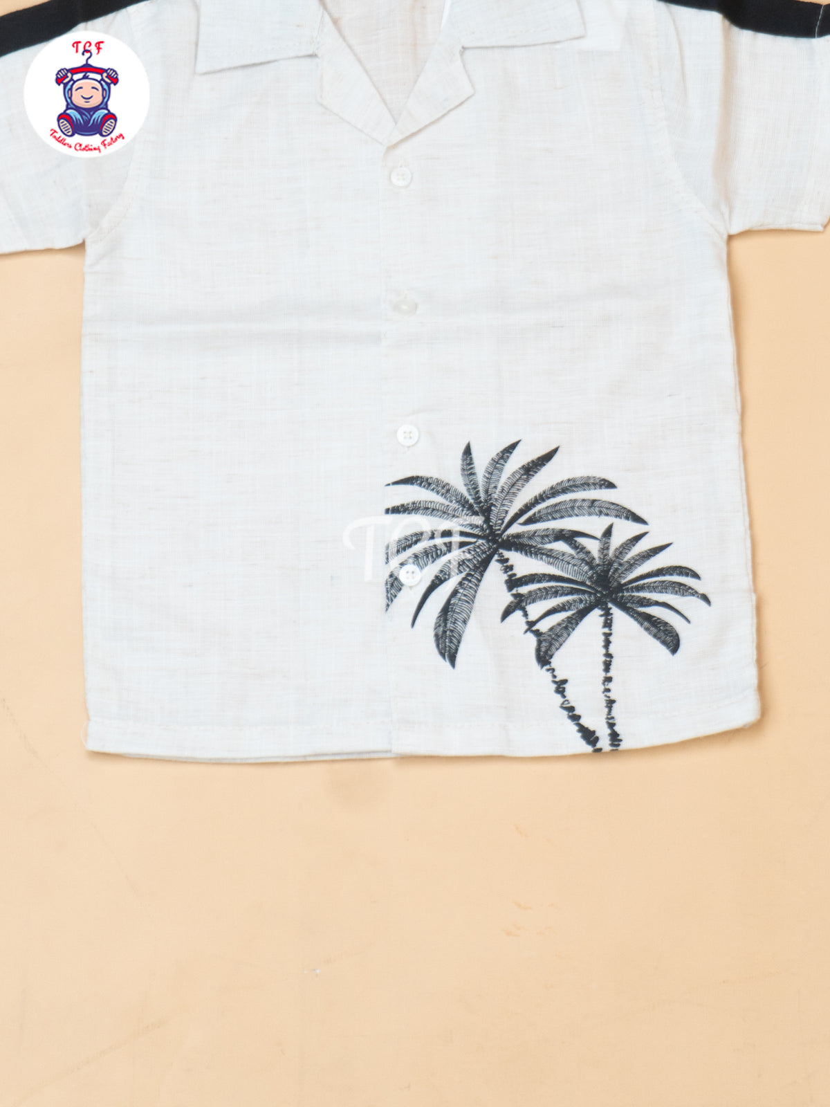 Cream - Boys Readymade Spread Collor Shirts & Shorts