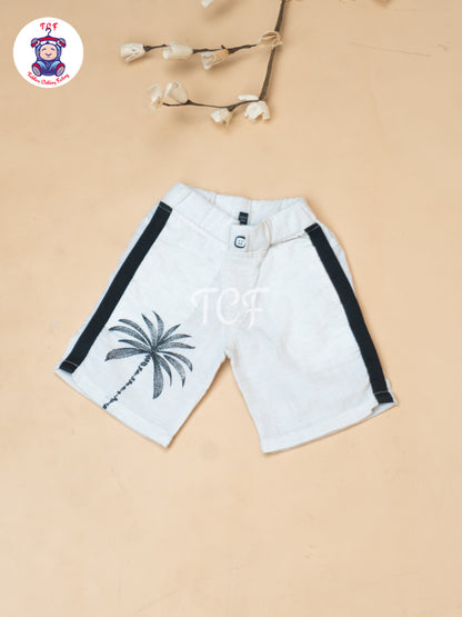 Cream - Boys Readymade Spread Collor Shirts & Shorts