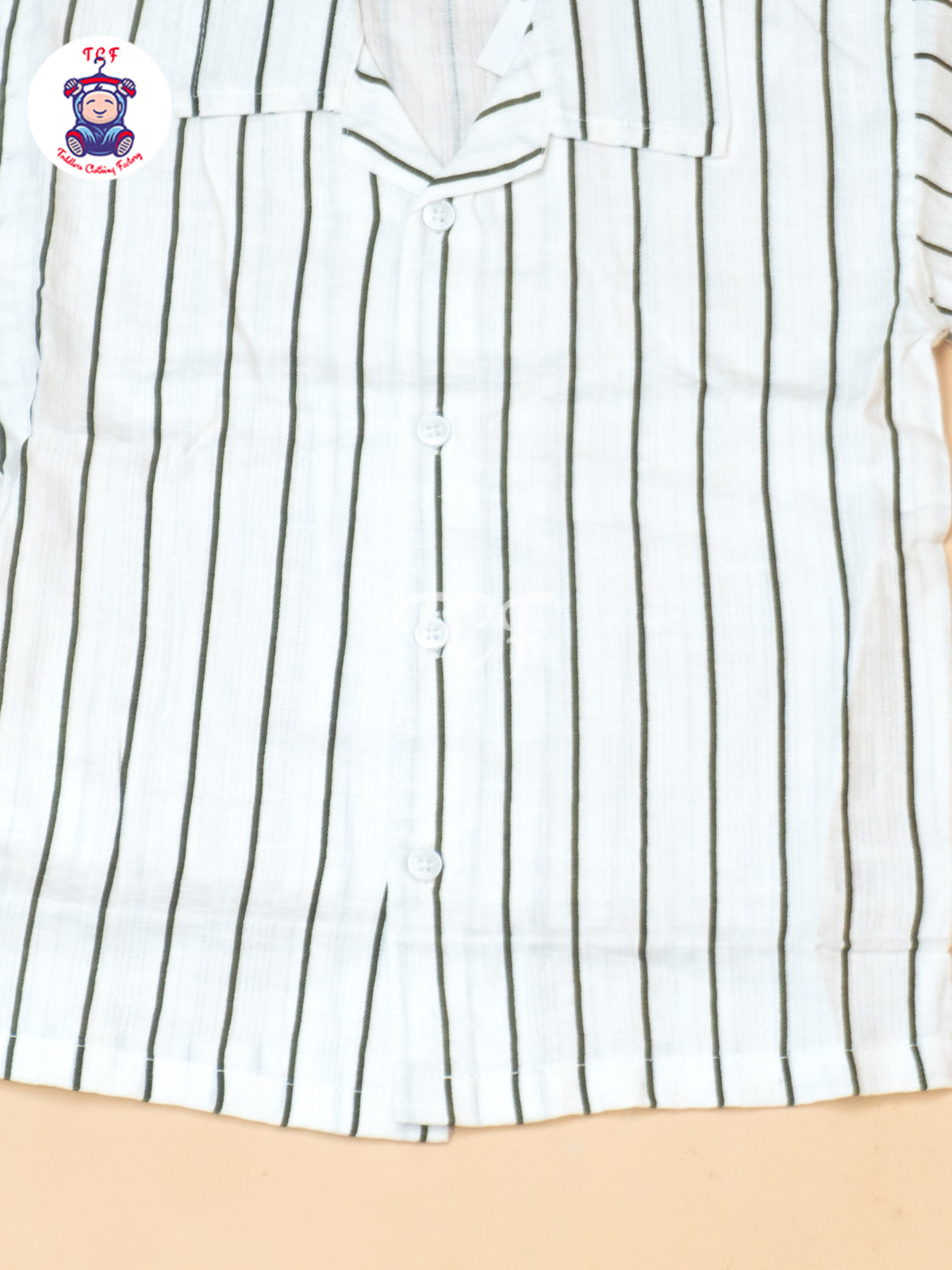 White - Boys Readymade Spread Collor Shirts & Shorts