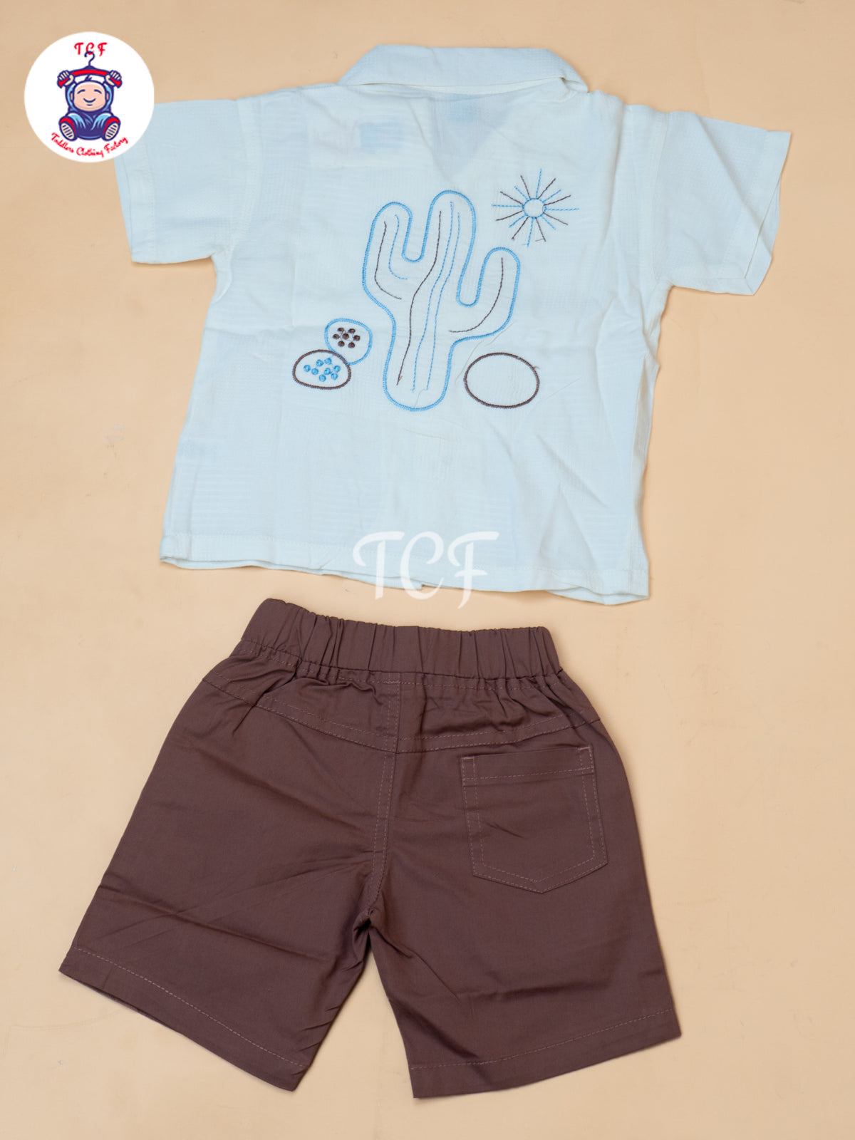 Half White - Boys Readymade Spread Collor Shirts & Shorts