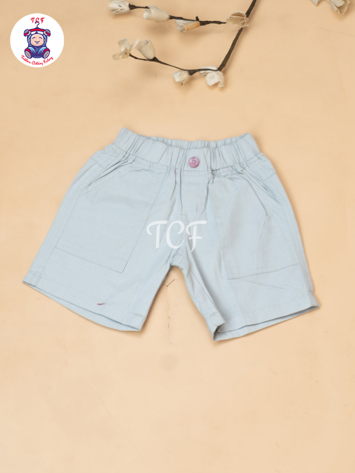 Purple - Boys Readymade Spread Collor Shirts & Shorts
