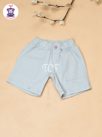 Purple - Boys Readymade Spread Collor Shirts & Shorts