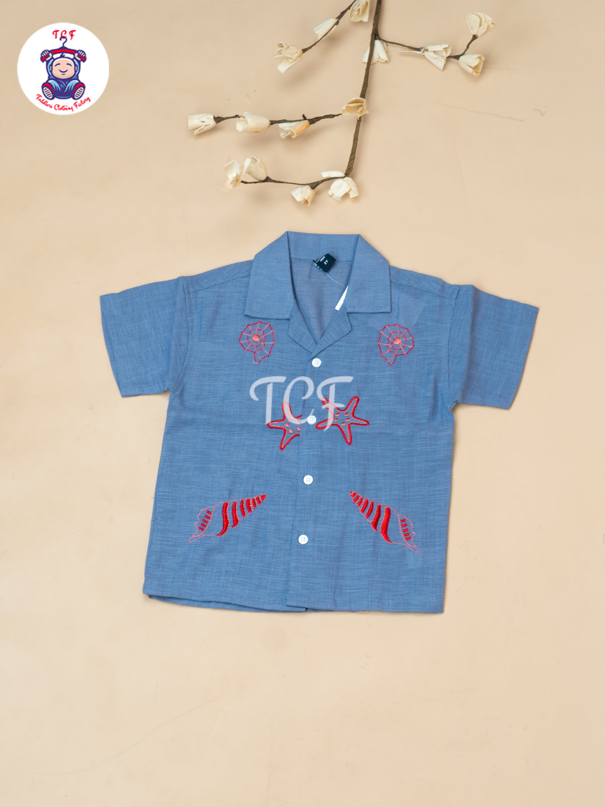 Lavender - Boys Readymade Spread Collor Shirts & Shorts