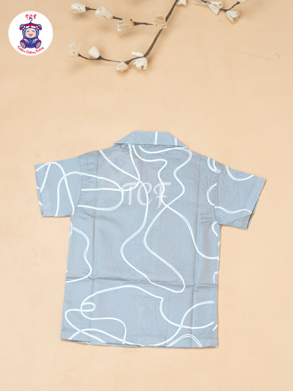 Beige - Boys Readymade Spread Collor Shirts