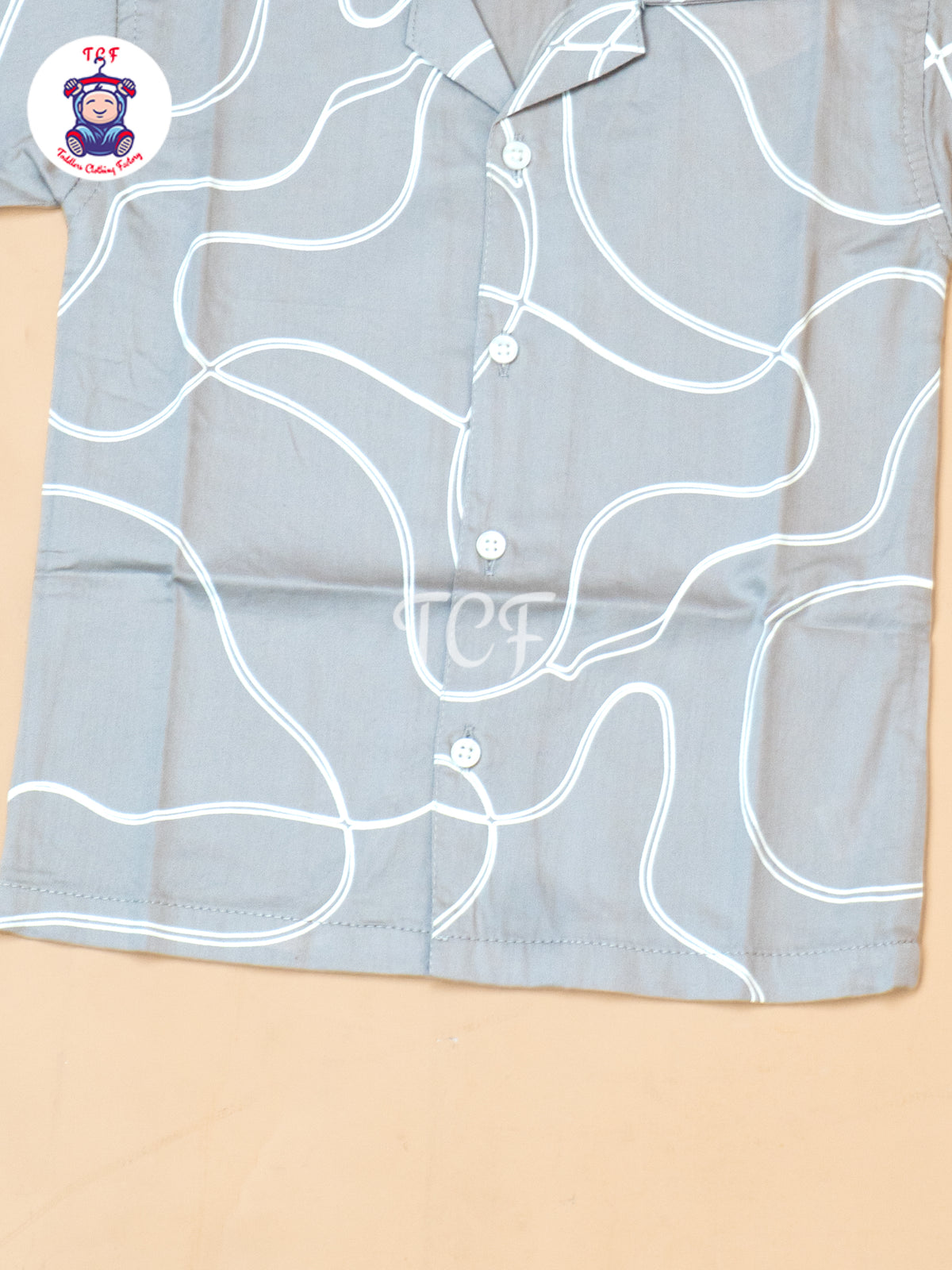 Beige - Boys Readymade Spread Collor Shirts