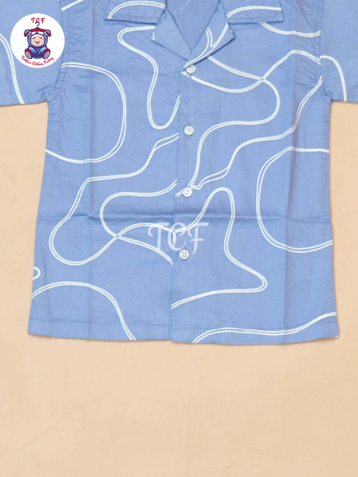 Sky Blue - Boys Readymade Spread Collor Shirts