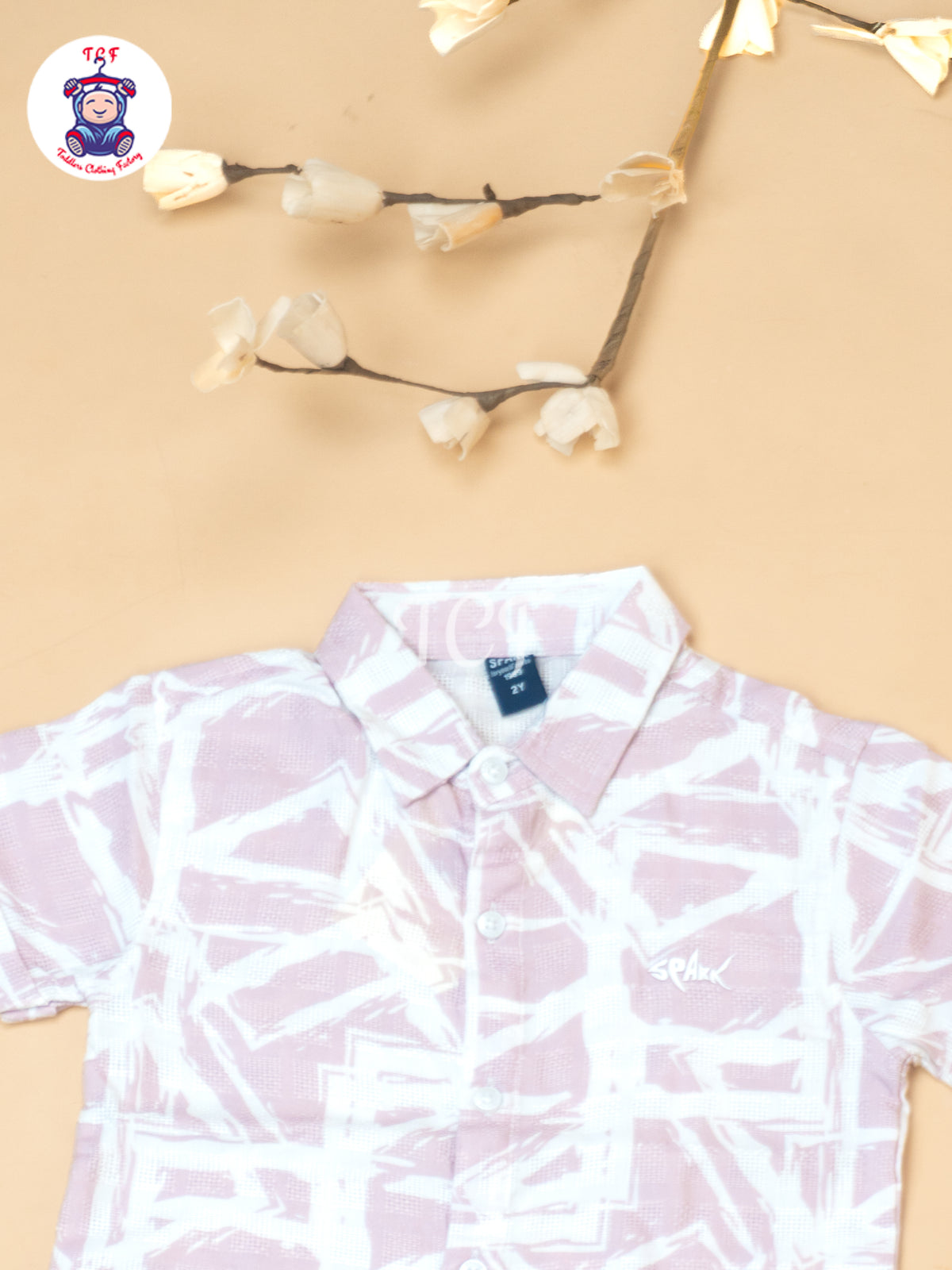 Lilac - Boys Readymade Spread Collor Shirts & Shorts