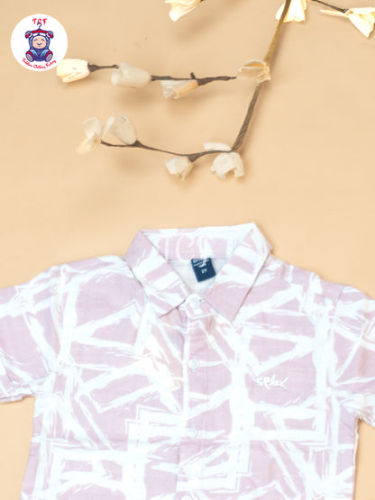 Lilac - Boys Readymade Spread Collor Shirts & Shorts