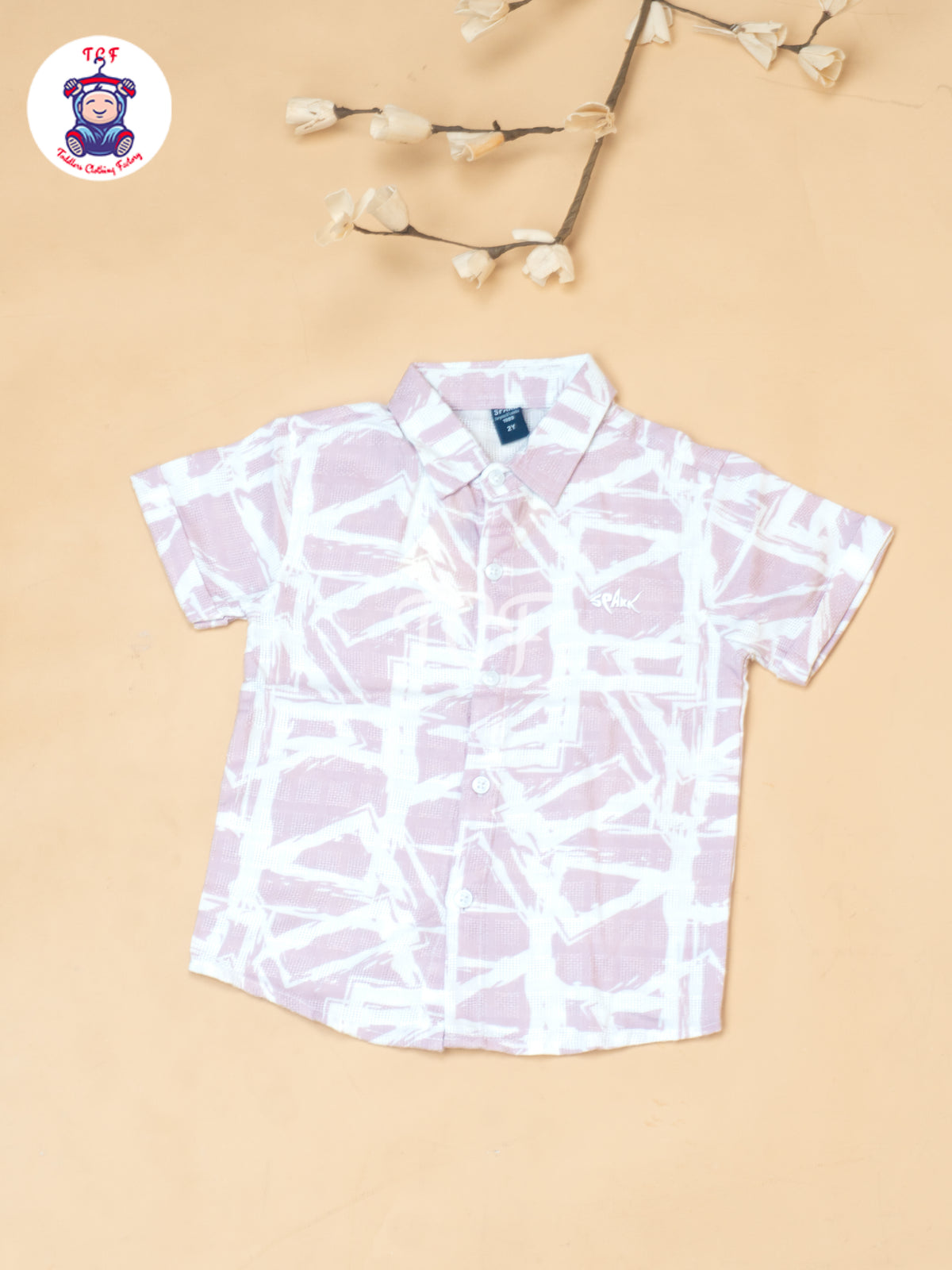 Lilac - Boys Readymade Spread Collor Shirts & Shorts