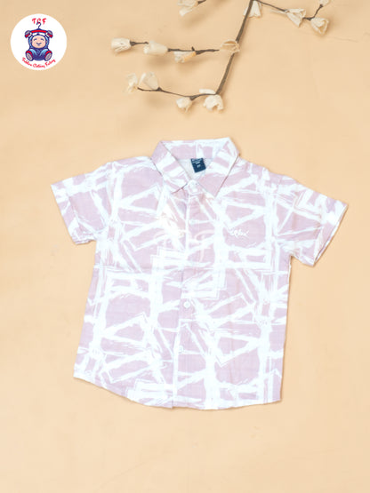 Lilac - Boys Readymade Spread Collor Shirts & Shorts
