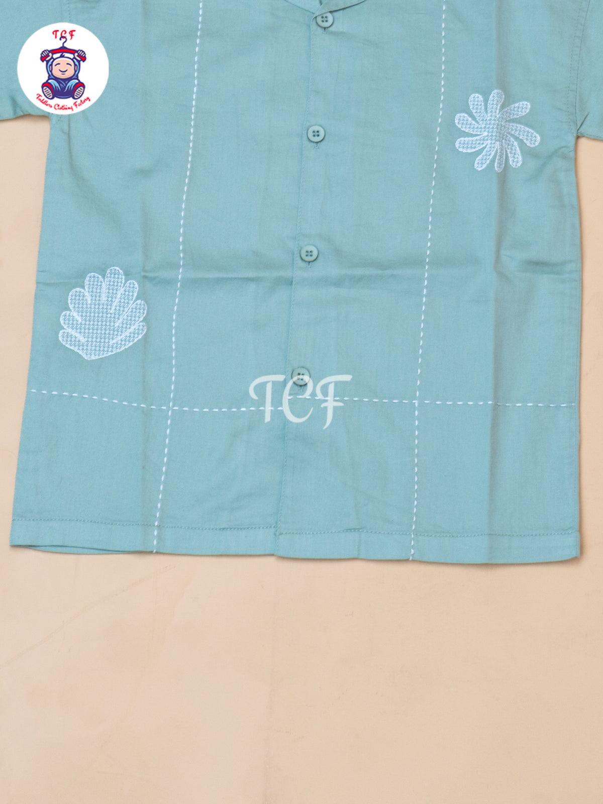 Pista Green  - Boys Readymade Spread Collor Shirts