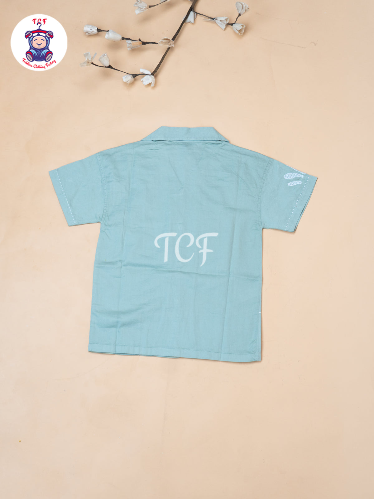 Pista Green  - Boys Readymade Spread Collor Shirts