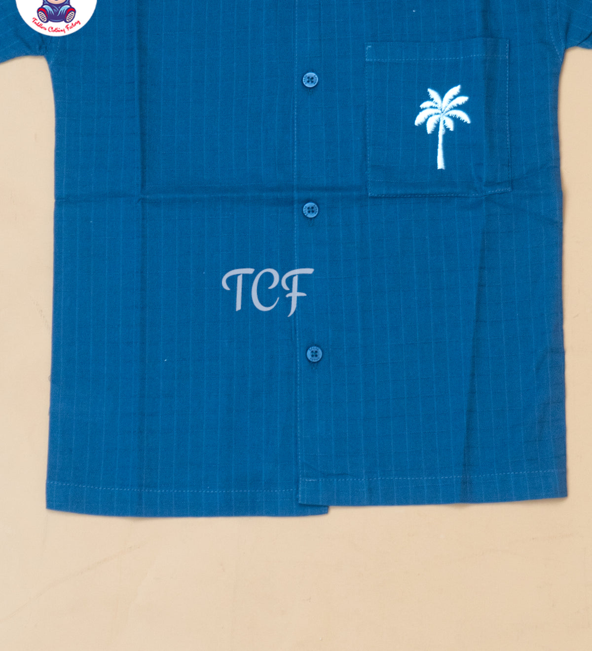Navy Blue  - Boys Readymade Spread Collor Shirts